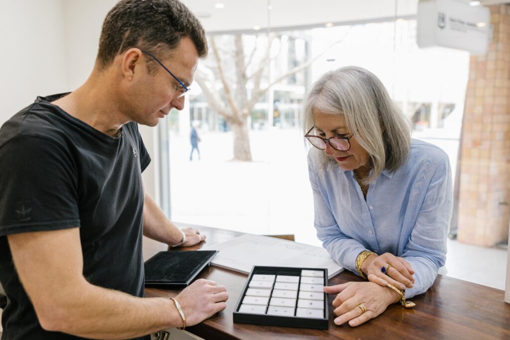 Custom jewellery ring necklace design canberra